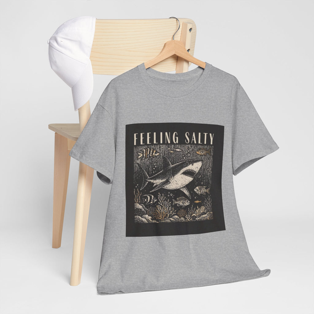 Feeling Salty Shark T-Shirt – Vintage Ocean Graphic Tee
