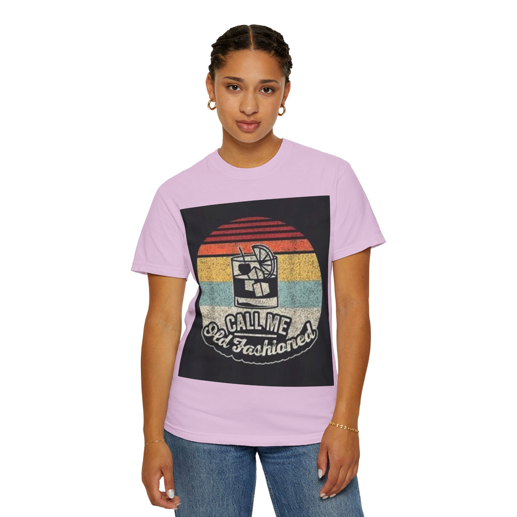 T-Shirt — "Call Me Old Fashioned" Retro Cocktail Graphic Tee
