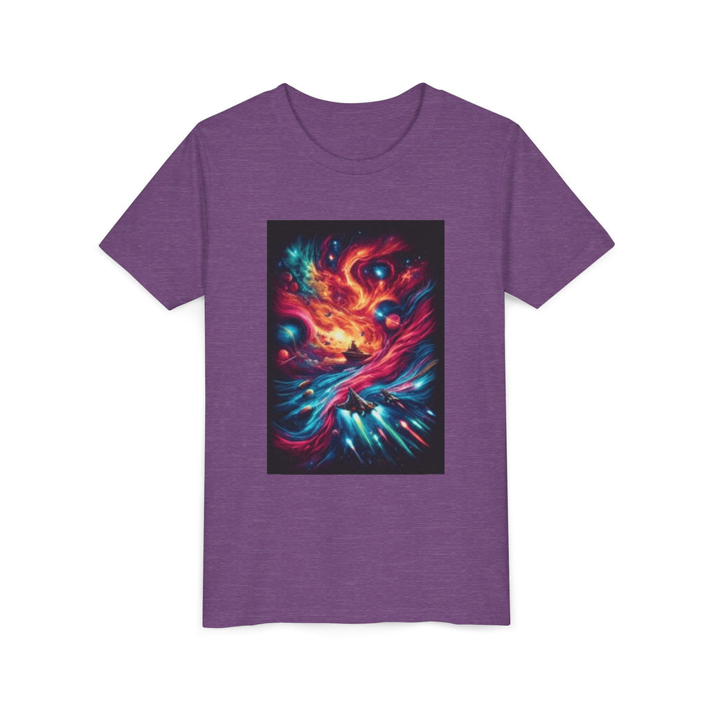 Youth Tee — Cosmic Phoenix Abstract Galaxy Art