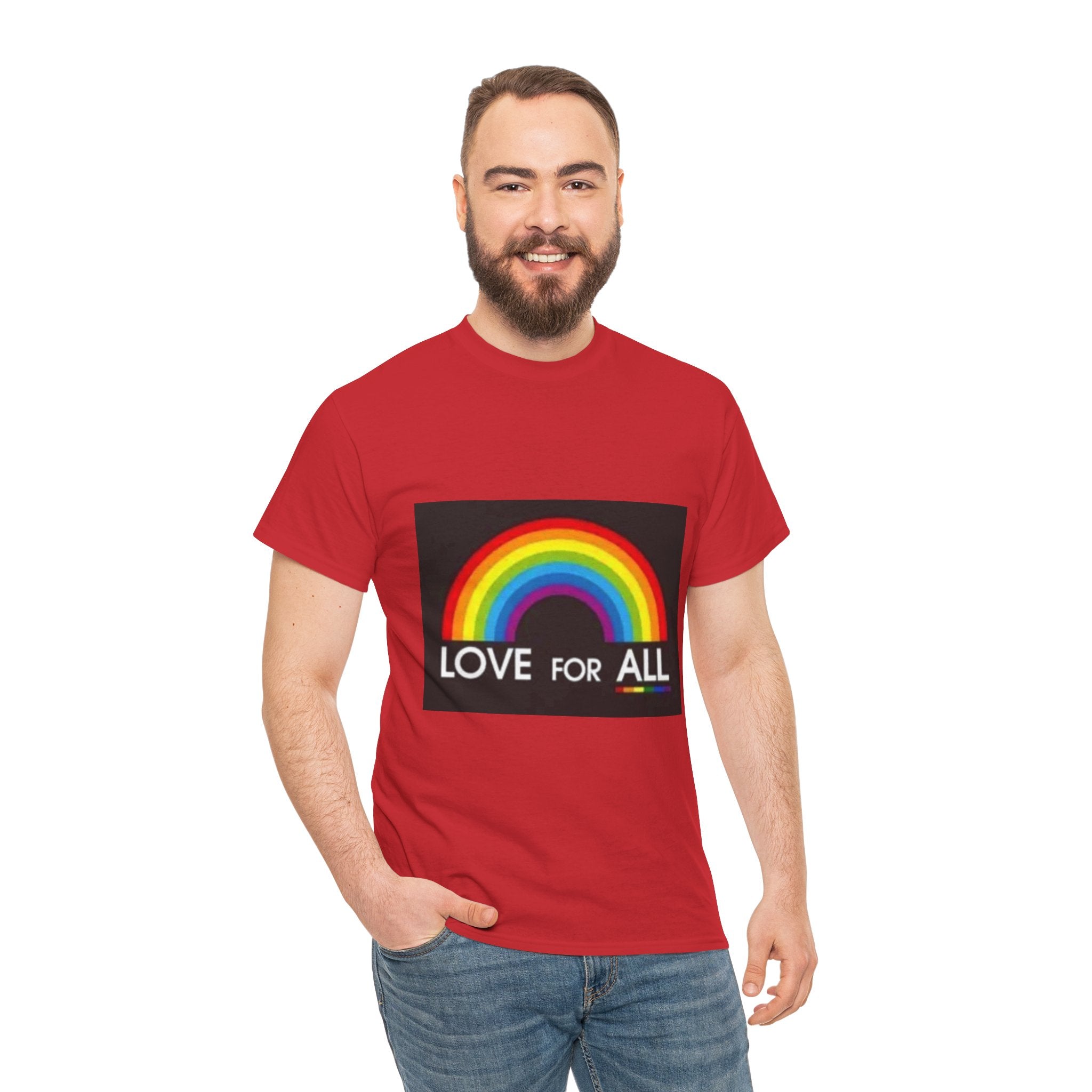 T-Shirt — 'Love For All' Rainbow Pride Tee
