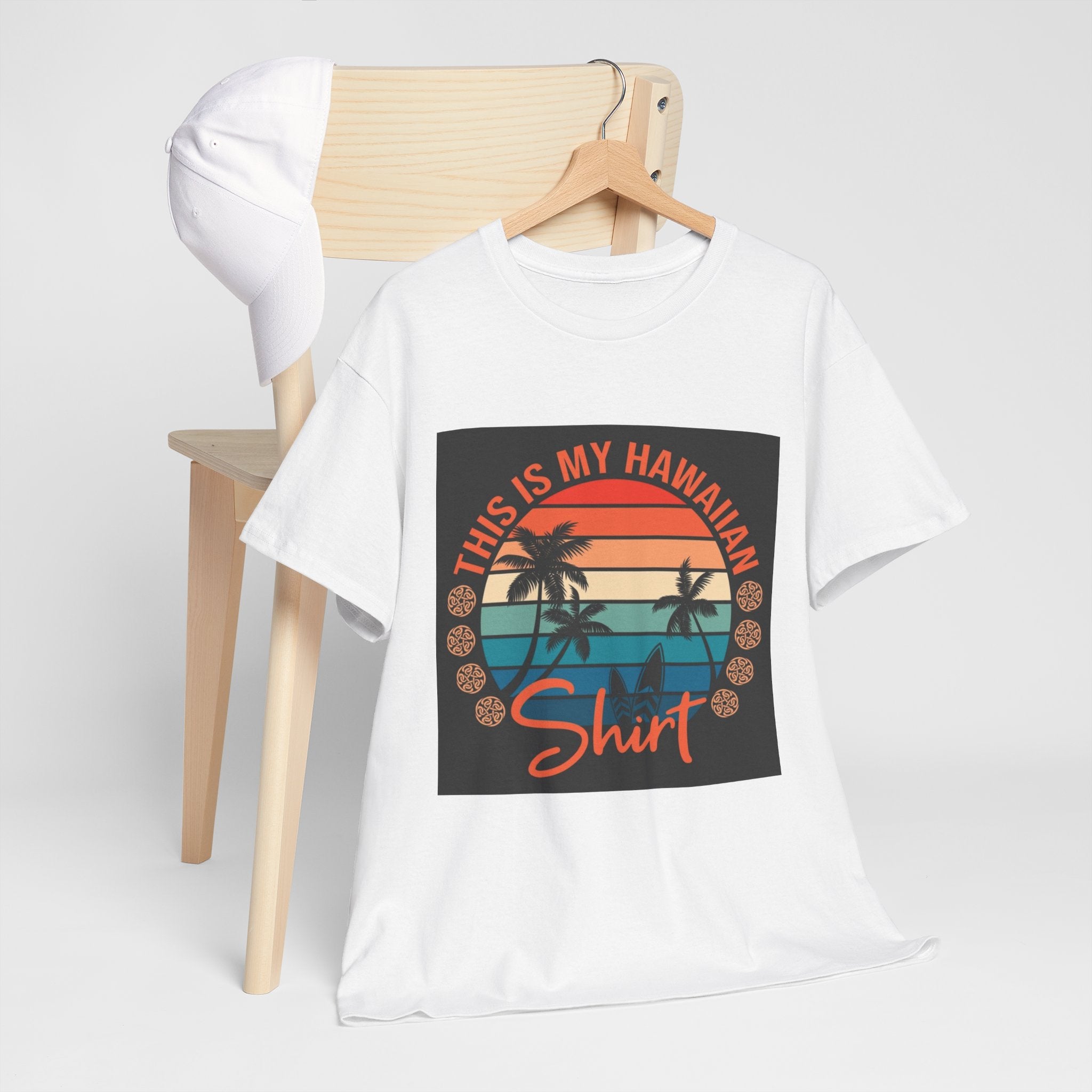 This Is My Hawaiian Shirt Tee — Vintage Sunset Palm Beach T-Shirt