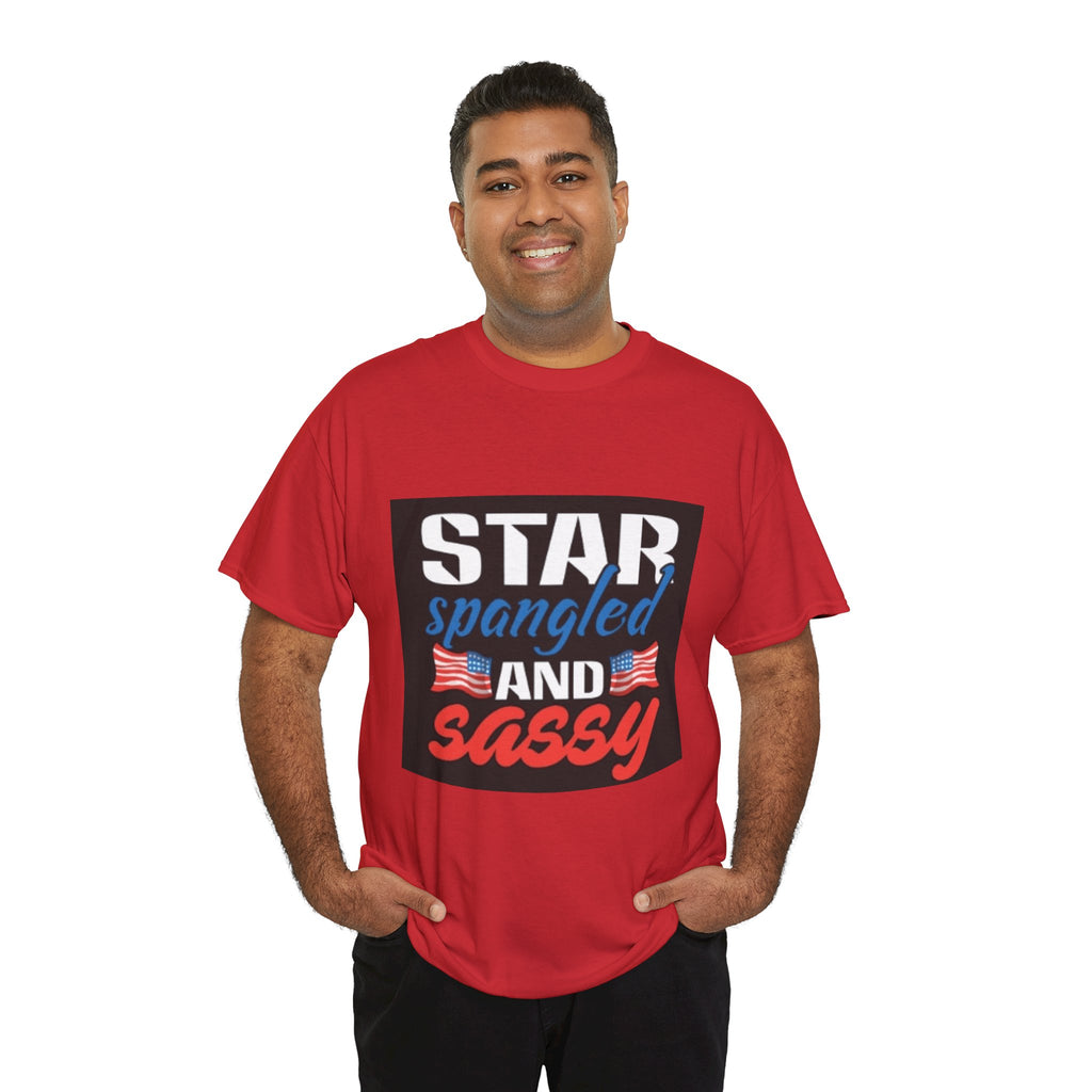 Star Spangled and Sassy Tee — Patriotic 4th of July Shirt with Flags