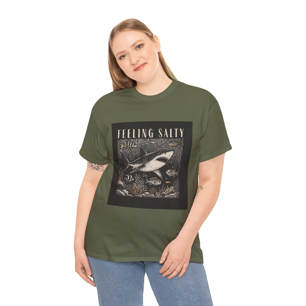 Feeling Salty Shark T-Shirt – Vintage Ocean Graphic Tee