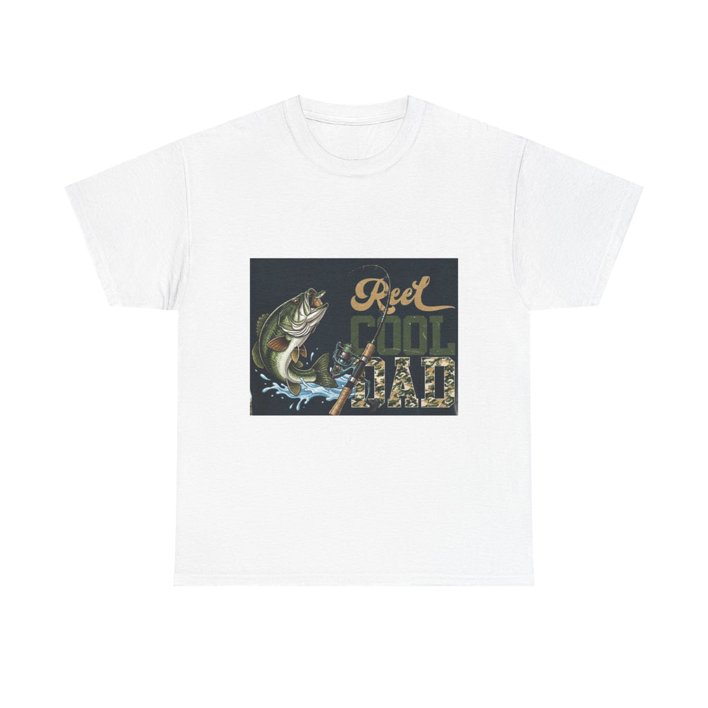 Fishing T-Shirt — "Reel Cool Dad" Graphic Tee