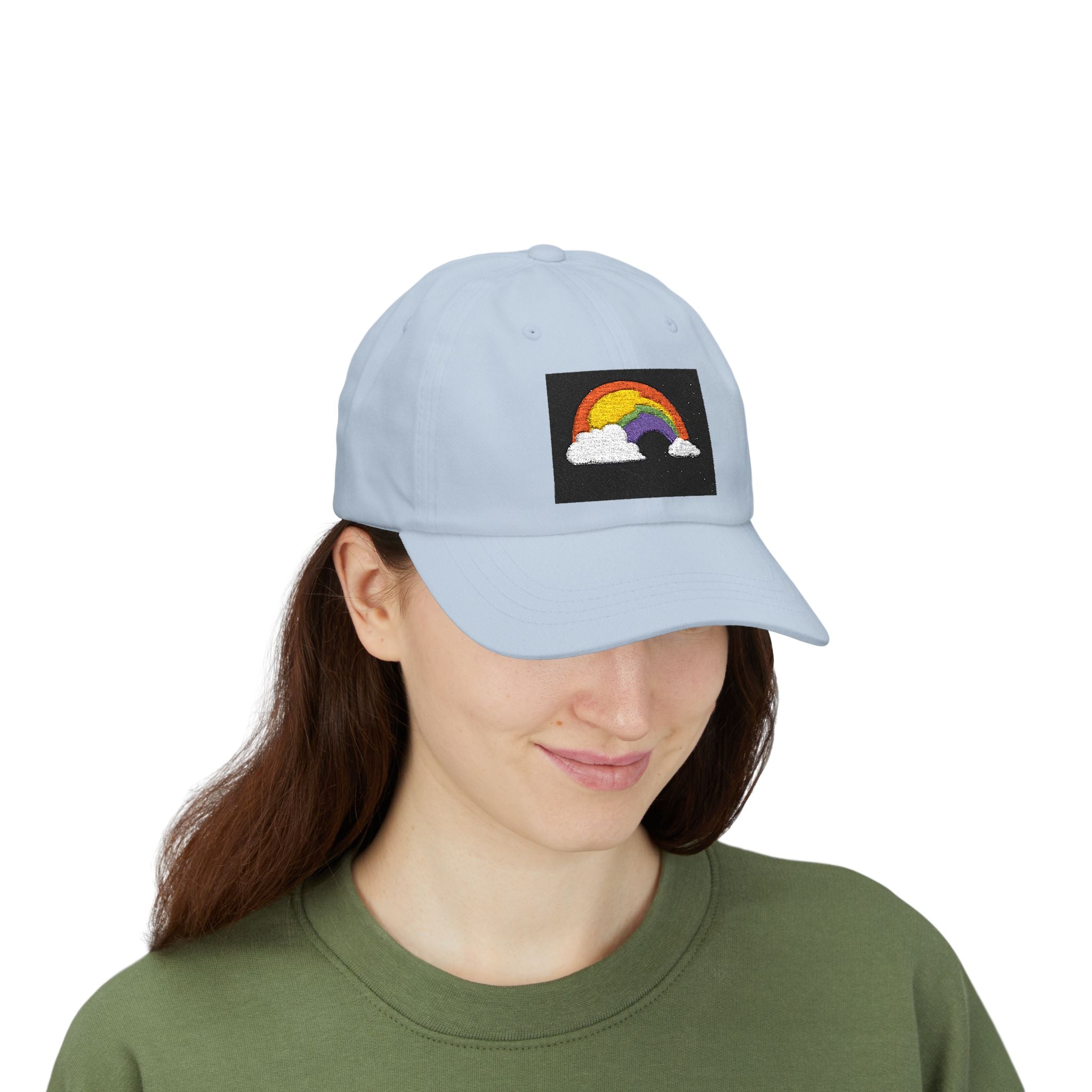 Dad Cap — Embroidered Rainbow Patch Baseball Hat