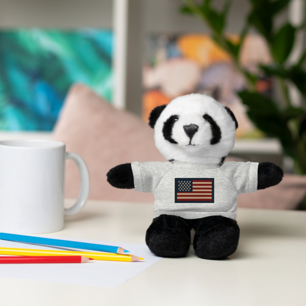 American Flag Teddy Bear with Tee — Patriotic Plush Gift