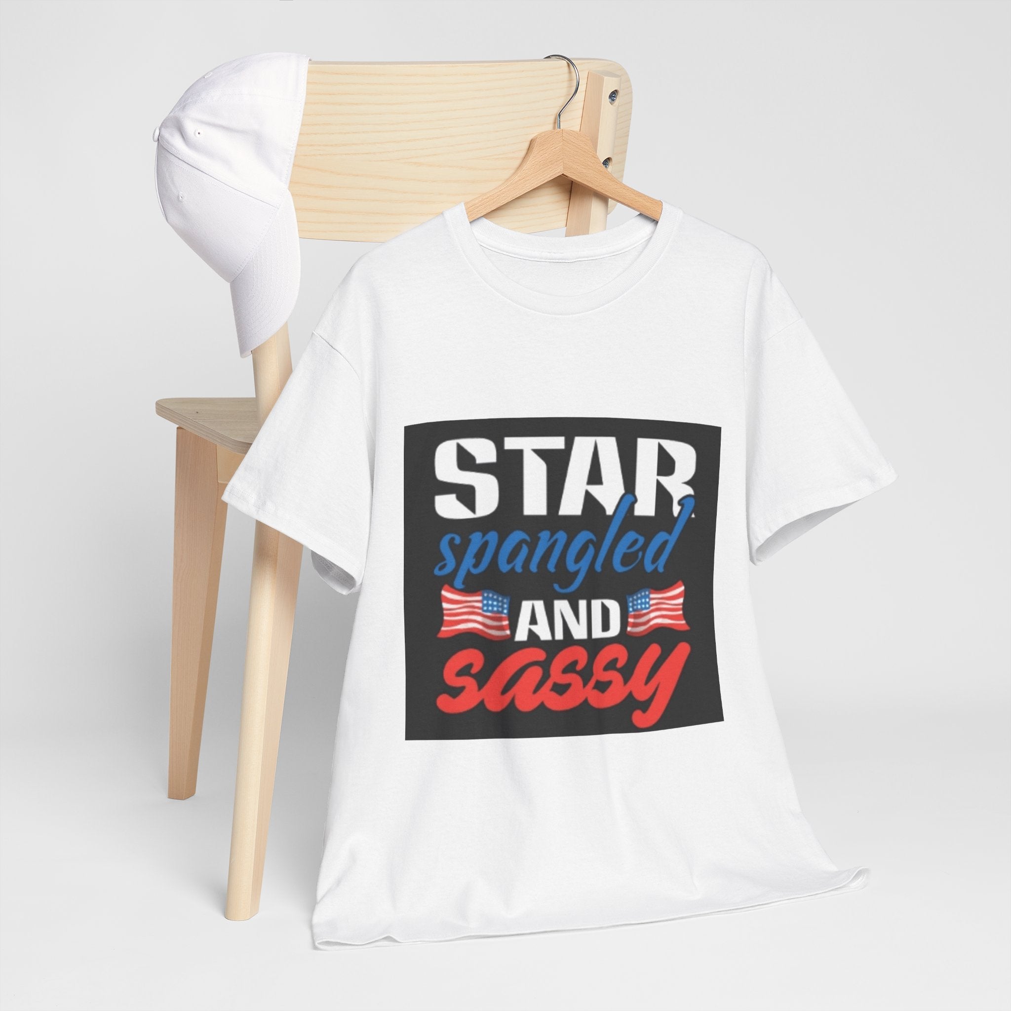 Star Spangled and Sassy Tee — Patriotic 4th of July Shirt with Flags