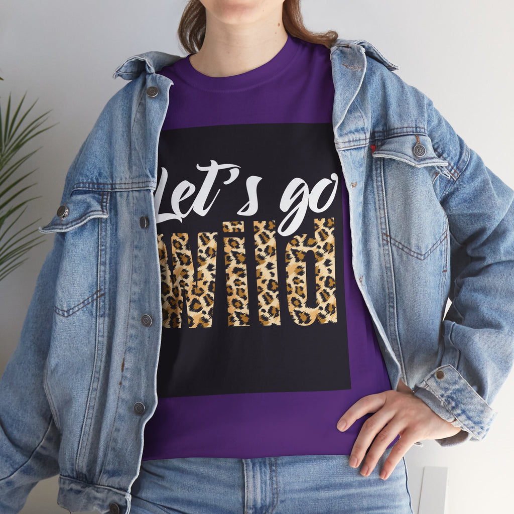 Let's Go Wild Leopard Graphic Tee