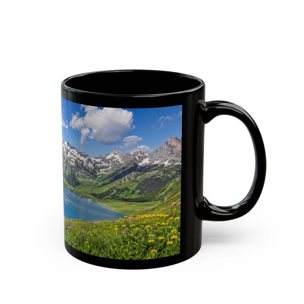Mountain Lake Scenic Mug — Alpine Landscape Coffee Cup (11oz/15oz)