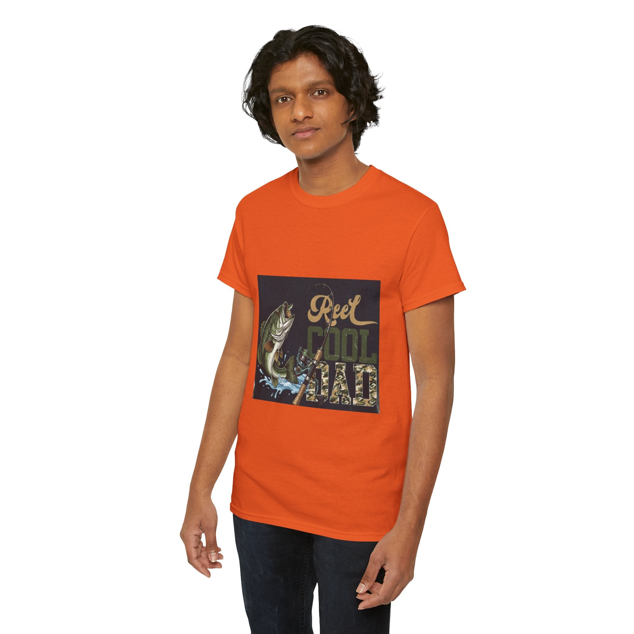 Fishing T-Shirt — "Reel Cool Dad" Graphic Tee