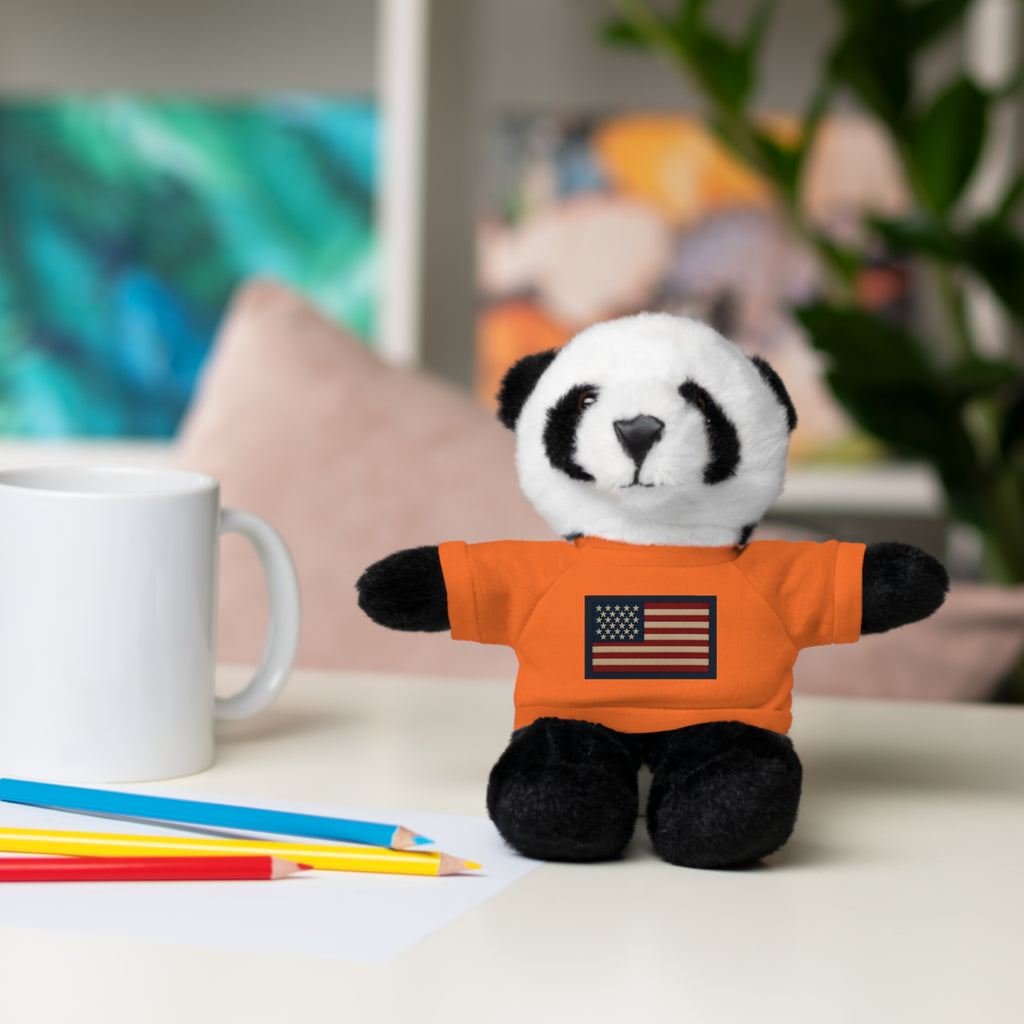 American Flag Teddy Bear with Tee — Patriotic Plush Gift