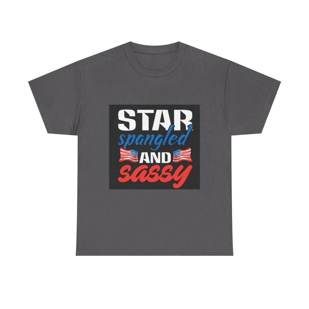 Star Spangled and Sassy Tee — Patriotic 4th of July Shirt with Flags