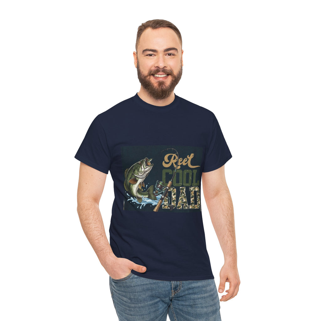 Fishing T-Shirt — "Reel Cool Dad" Graphic Tee