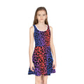 Girls' Leopard Print Sundress — Rainbow Ombre Twirl Dress