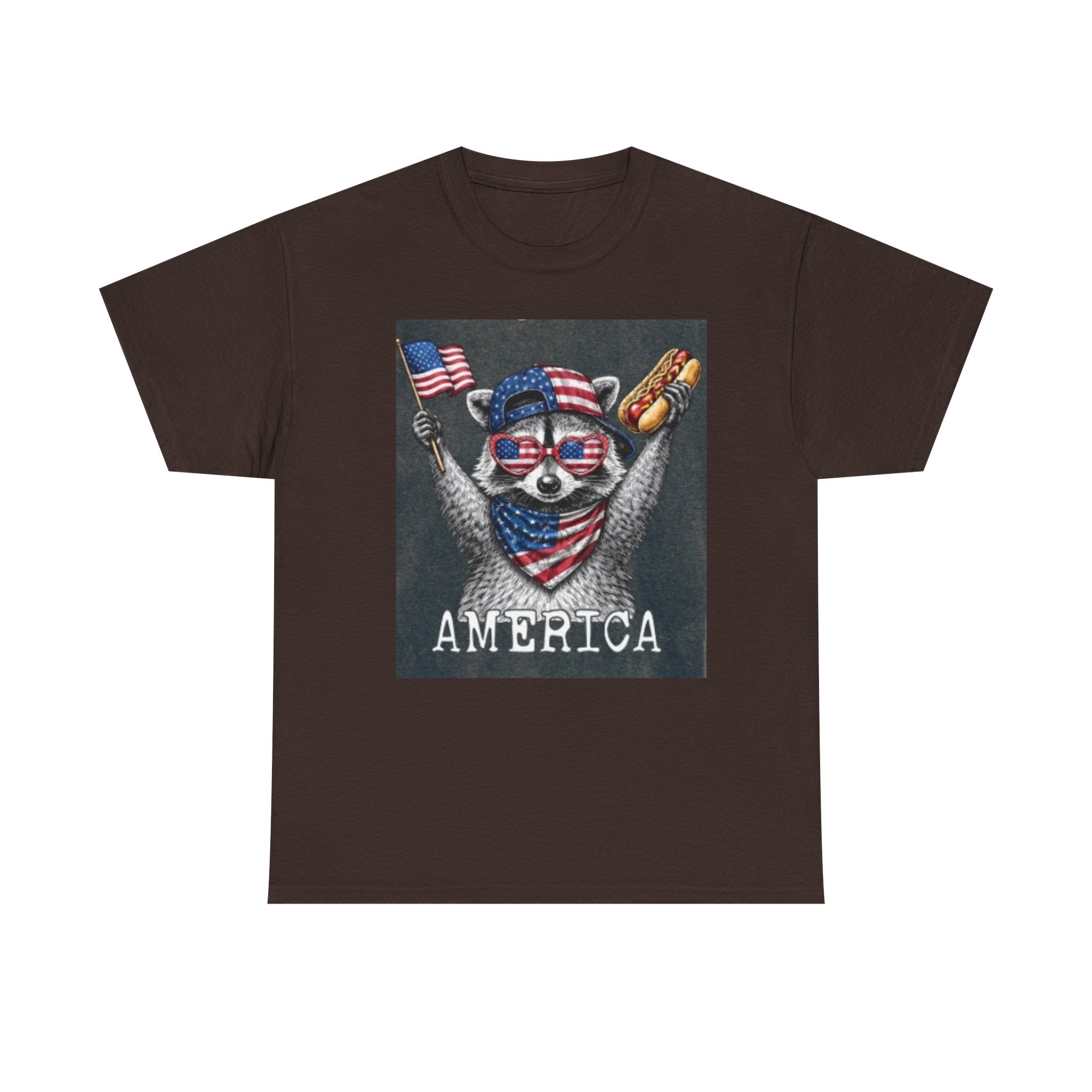 Patriotic Raccoon 'America' T-Shirt
