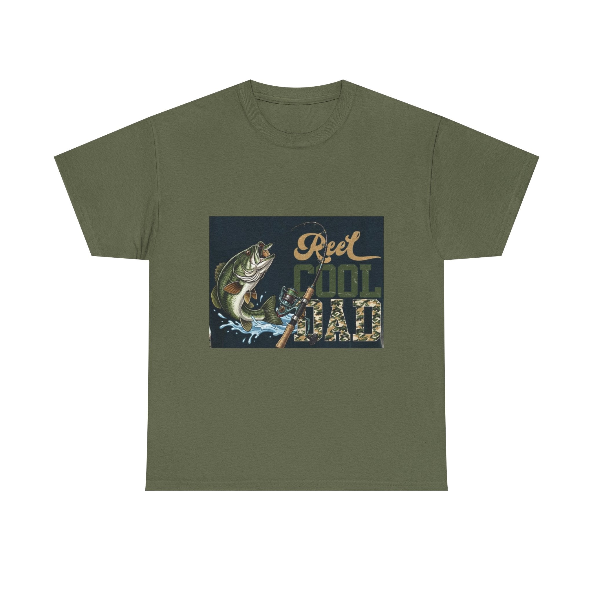 Fishing T-Shirt — "Reel Cool Dad" Graphic Tee