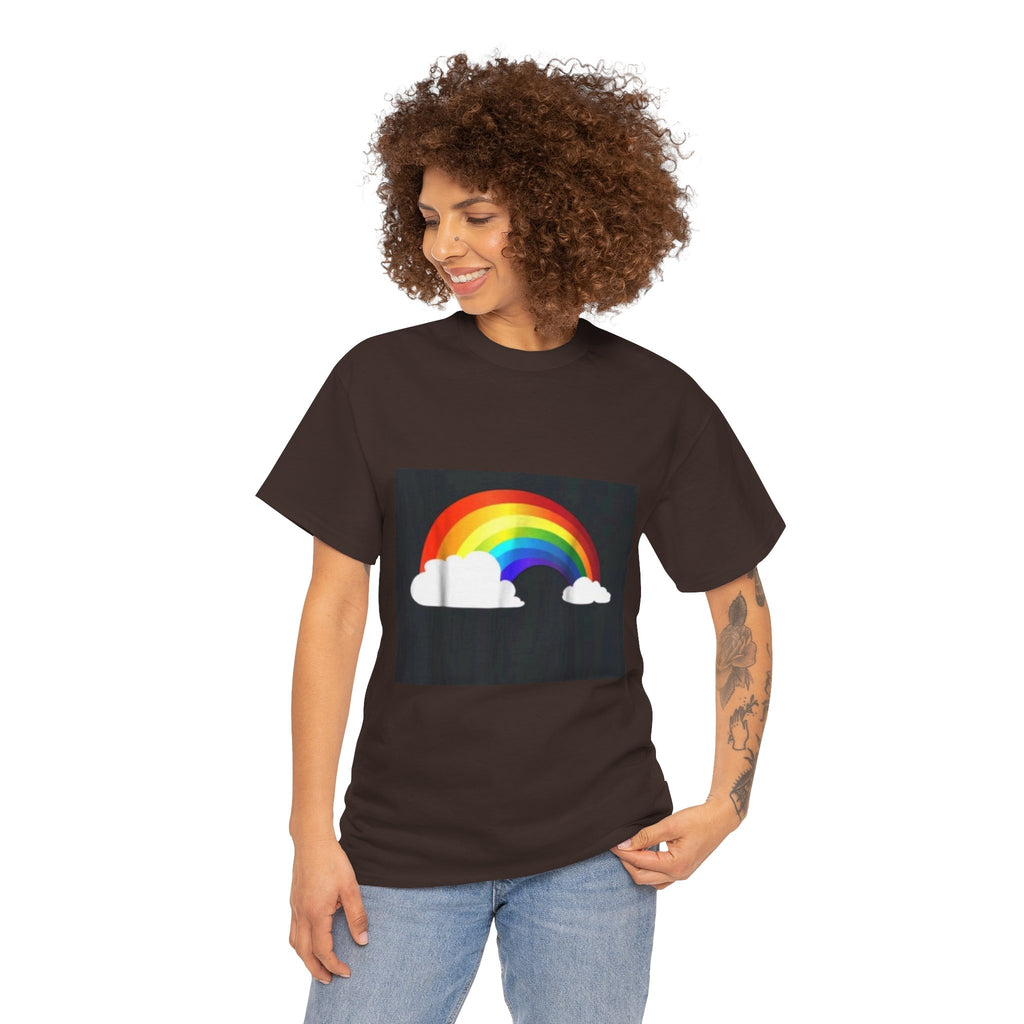 Rainbow Clouds T-Shirt — Bright Pride Graphic Tee