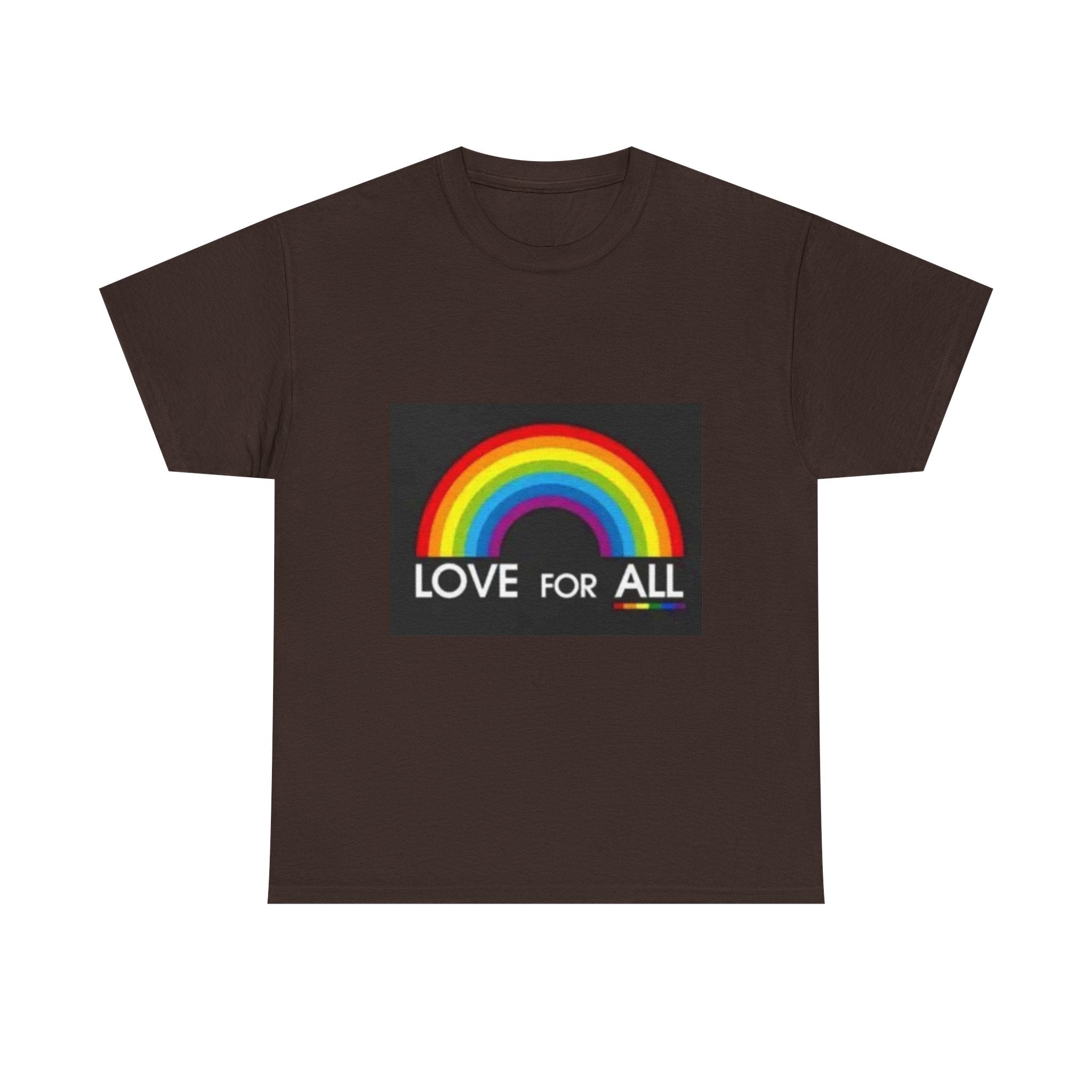 T-Shirt — 'Love For All' Rainbow Pride Tee