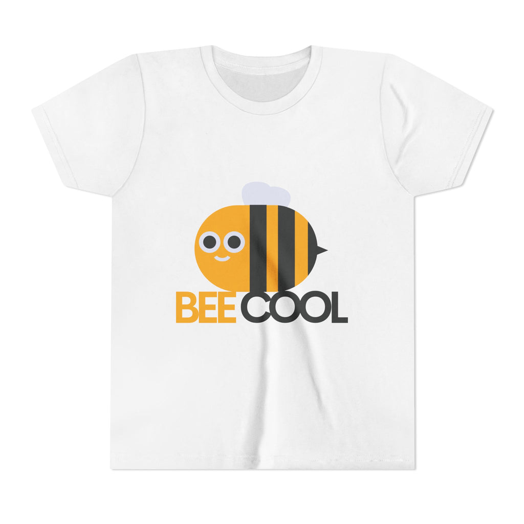 Bee Cool Kids Tee — Cute Bee Graphic Youth Short Sleeve Shirt