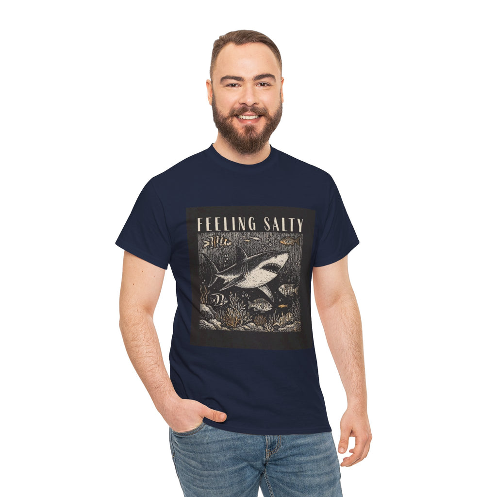 Feeling Salty Shark T-Shirt – Vintage Ocean Graphic Tee