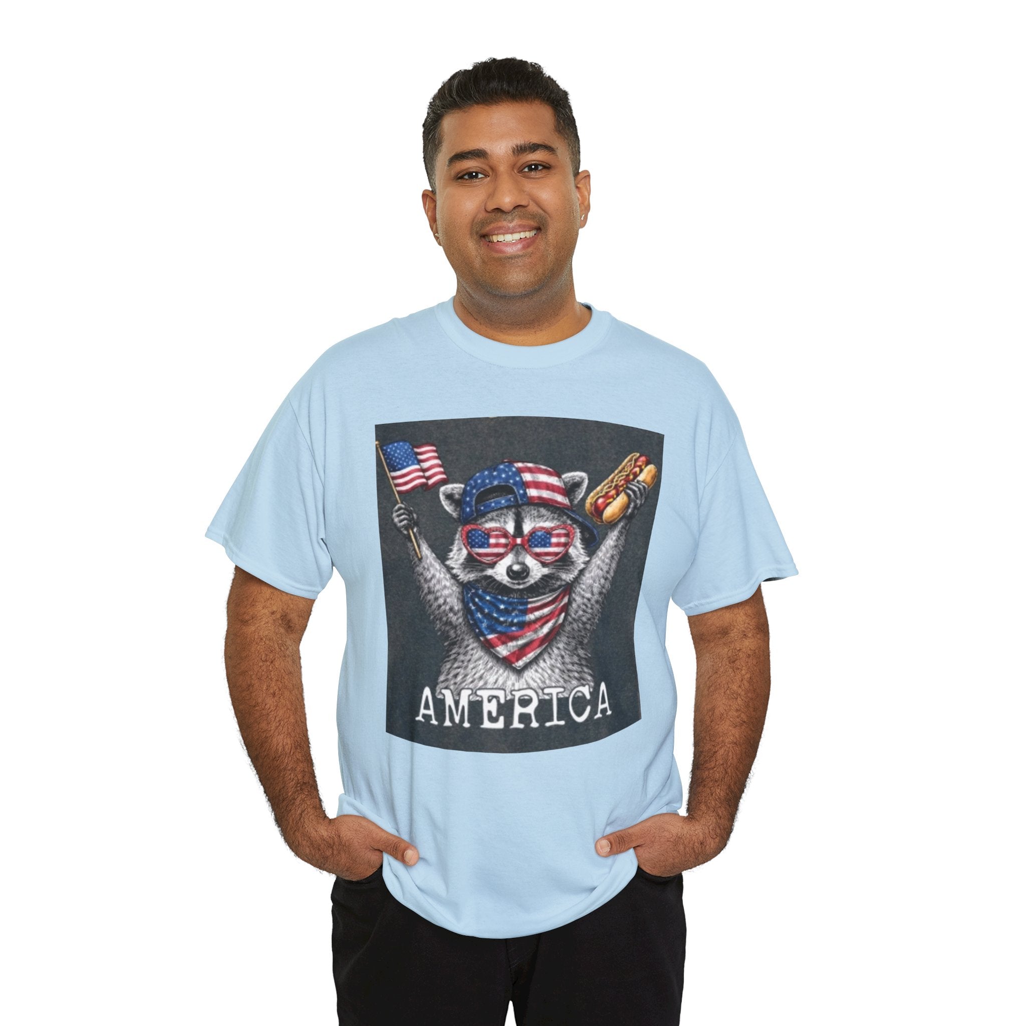 Patriotic Raccoon 'America' T-Shirt