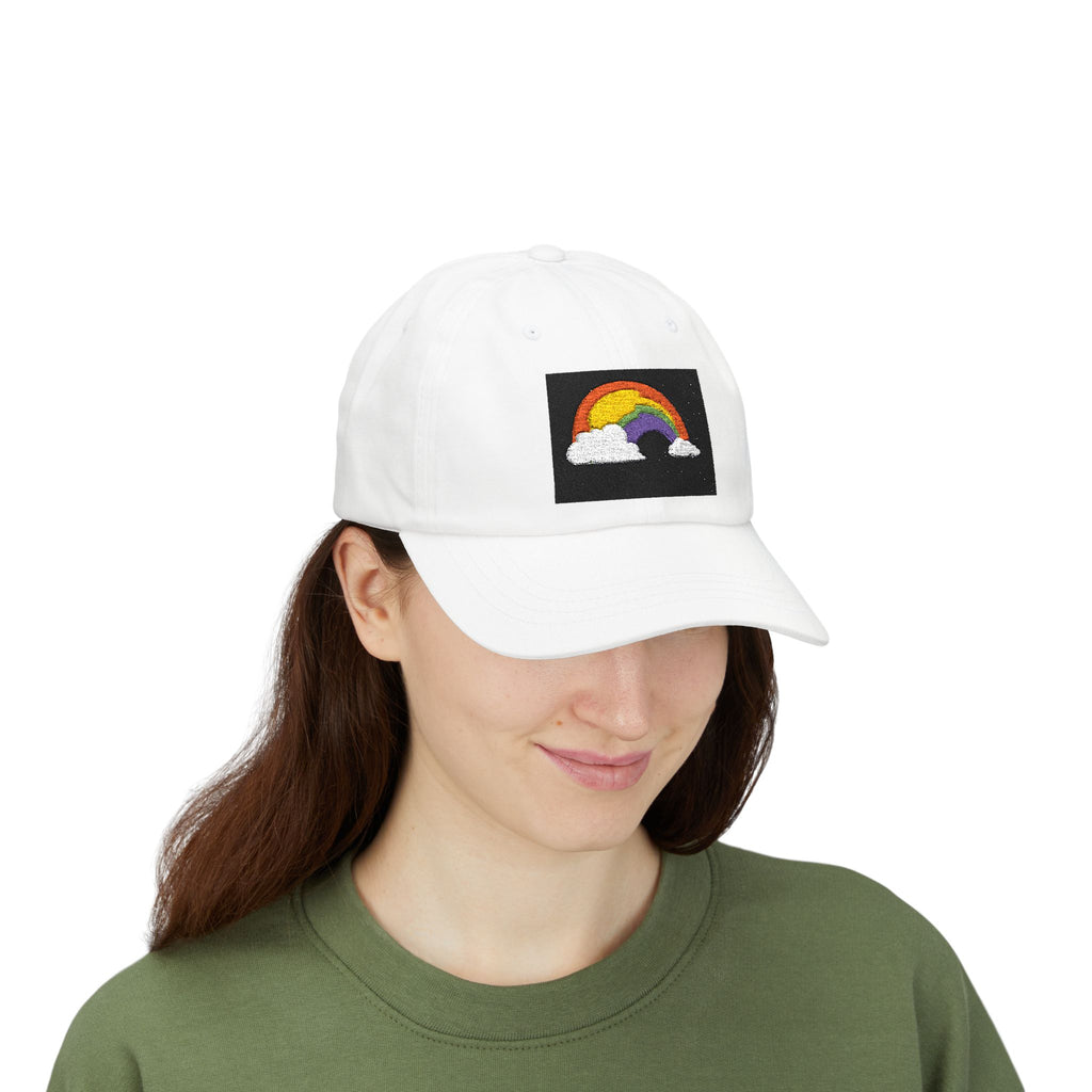 Dad Cap — Embroidered Rainbow Patch Baseball Hat