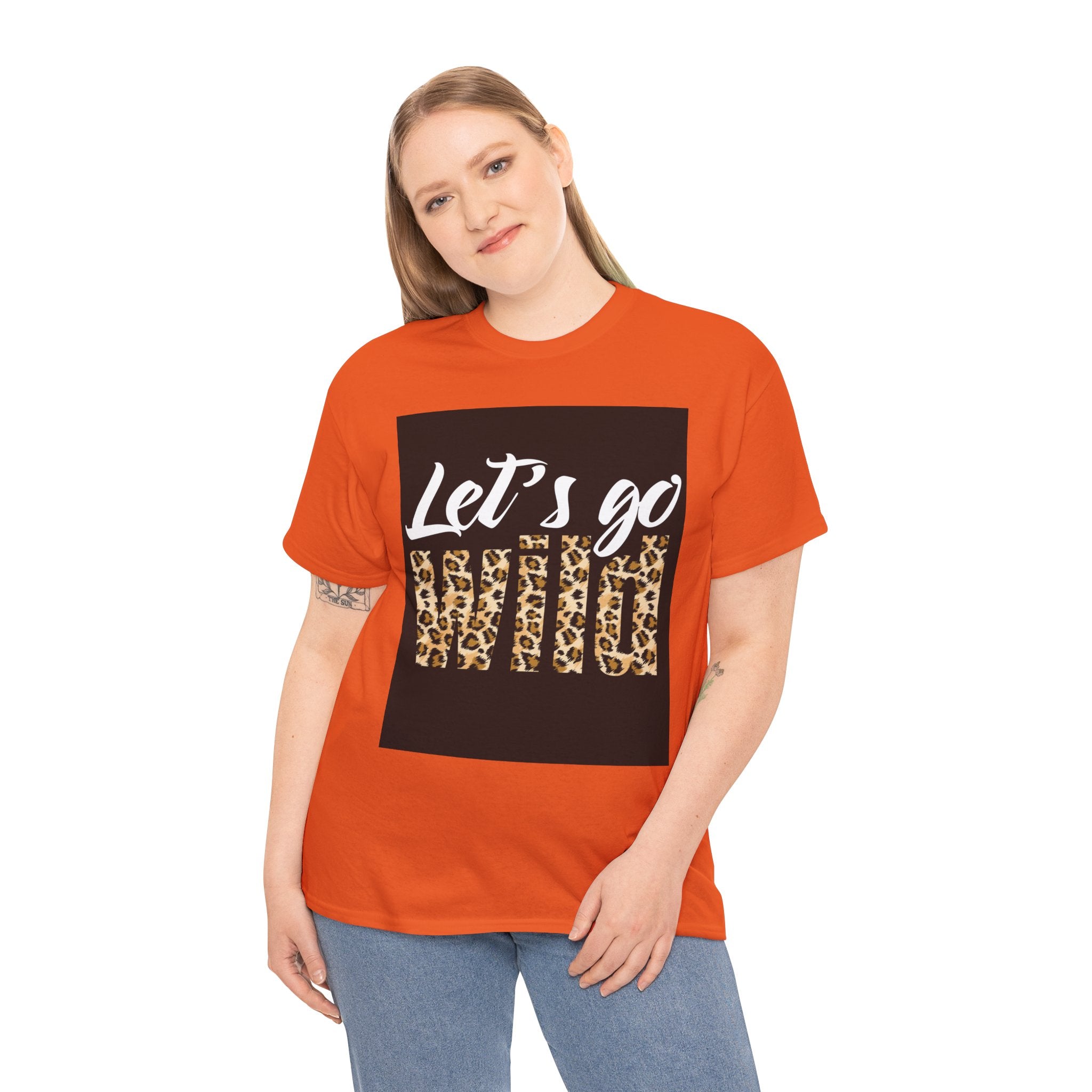 Let's Go Wild Leopard Graphic Tee