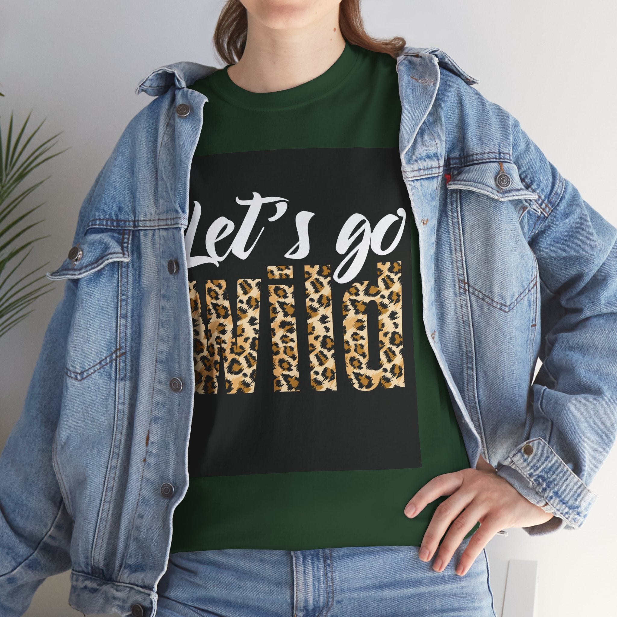 Let's Go Wild Leopard Graphic Tee