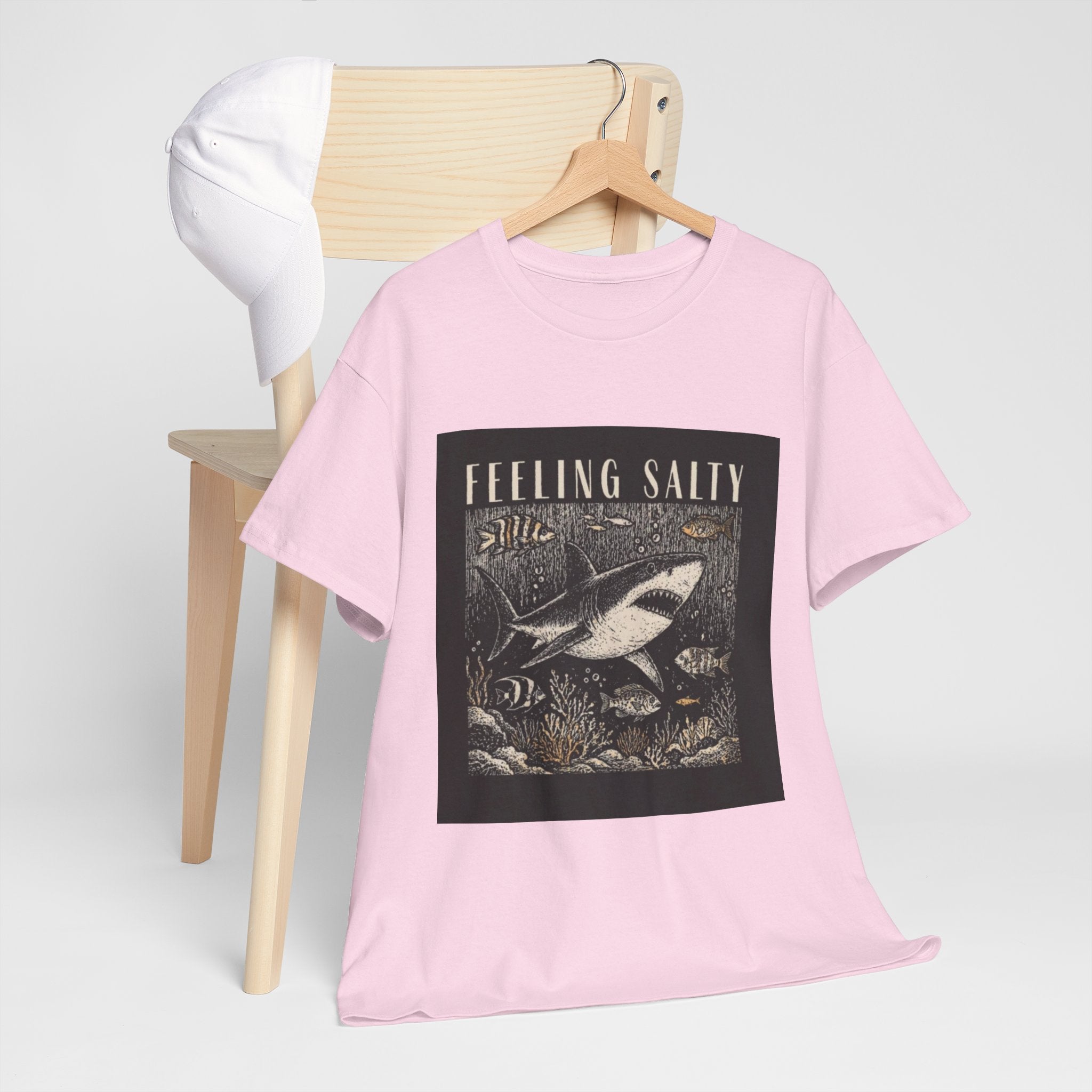 Feeling Salty Shark T-Shirt – Vintage Ocean Graphic Tee