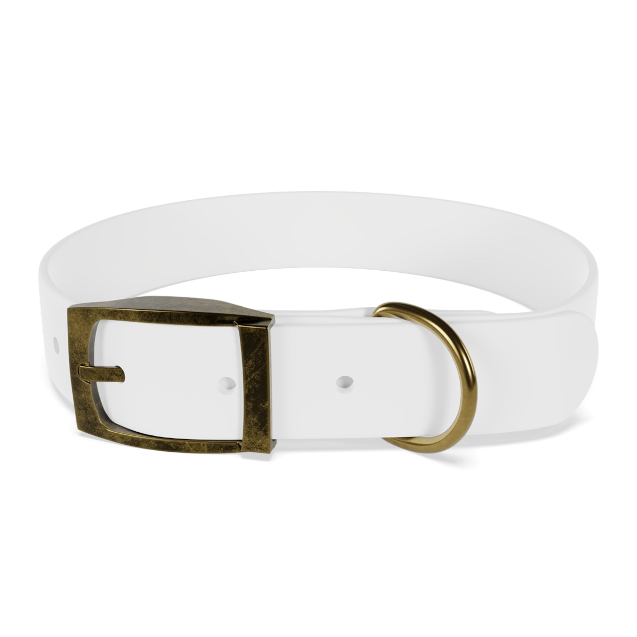 Amber Swirl Dog Collar — Warm Brown Abstract Pattern