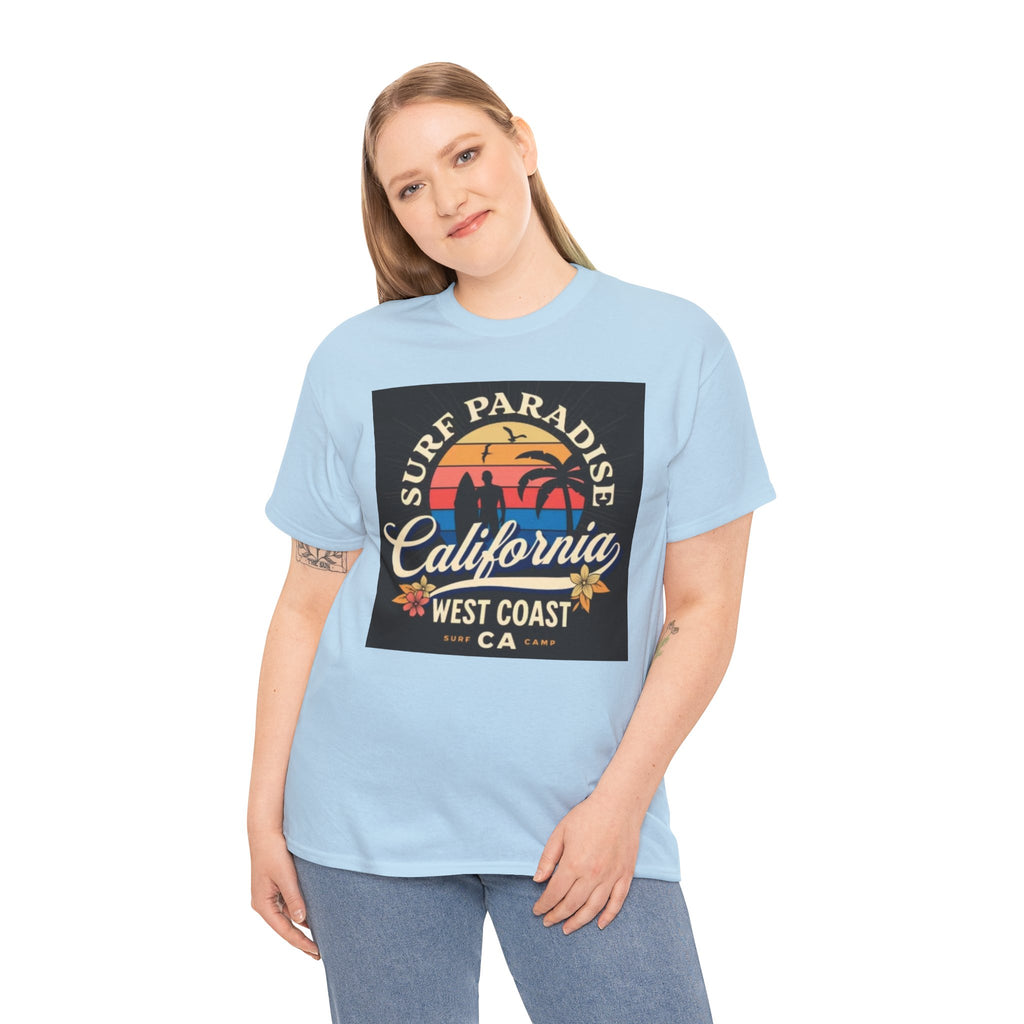 California Surf Paradise Tee — West Coast CA Vintage Sunset Graphic T-Shirt