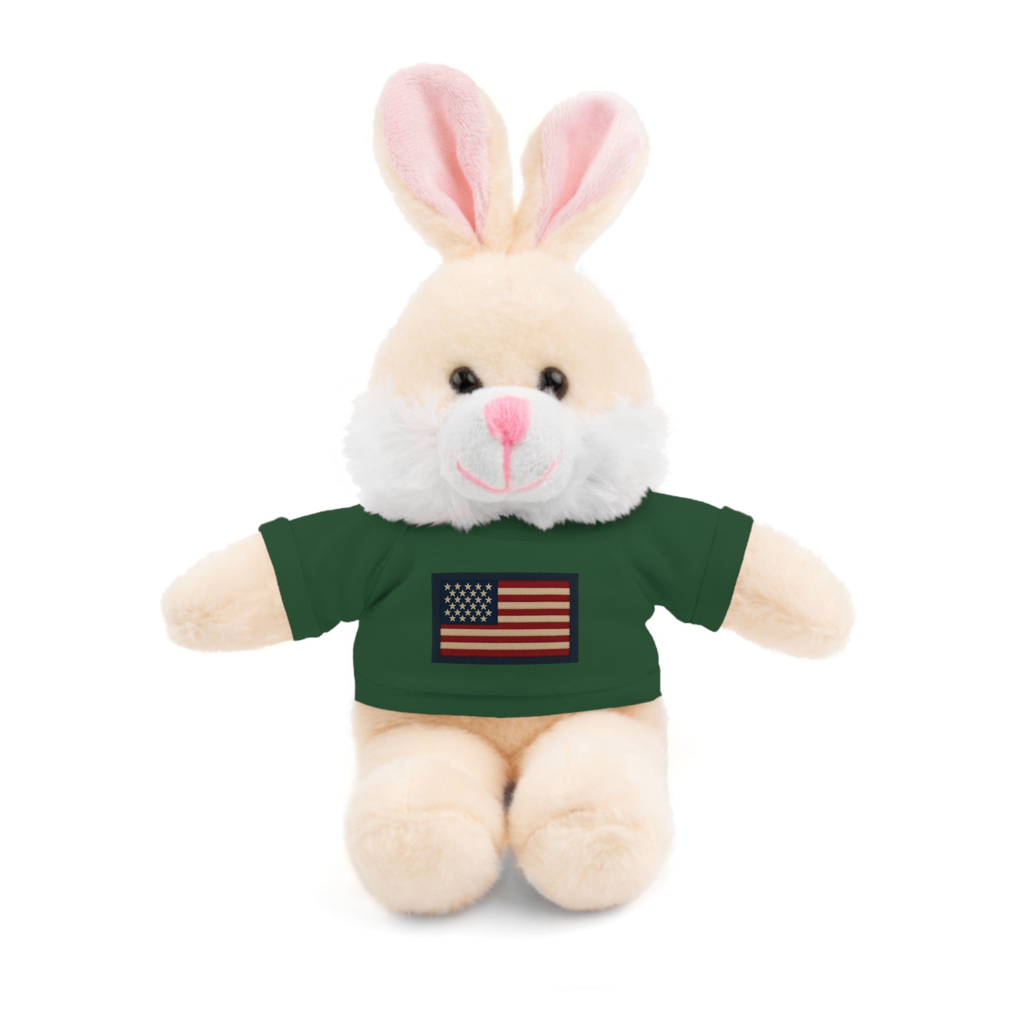 American Flag Teddy Bear with Tee — Patriotic Plush Gift