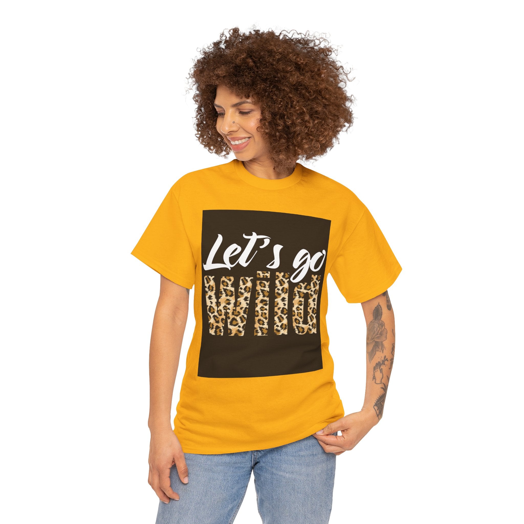 Let's Go Wild Leopard Graphic Tee