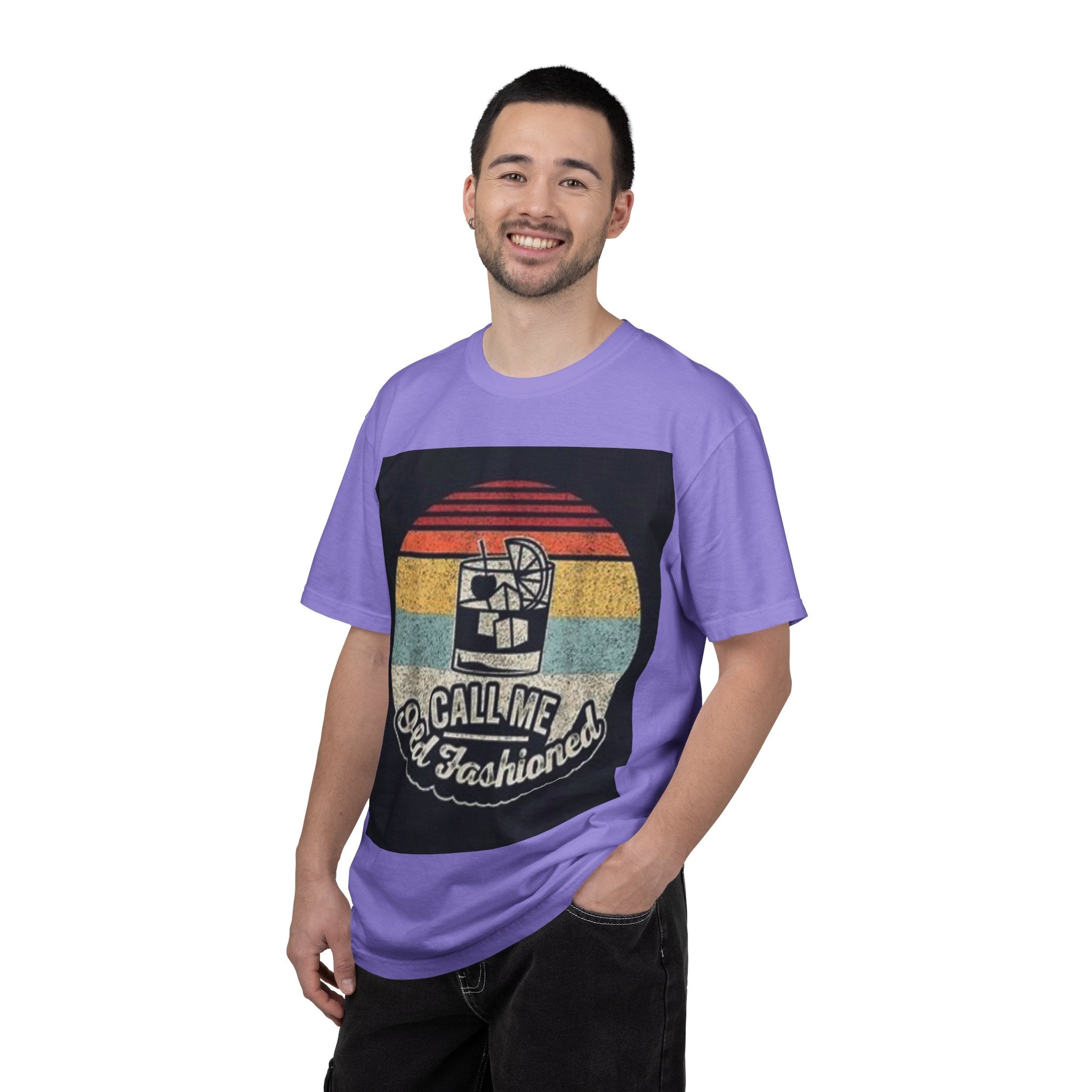 T-Shirt — "Call Me Old Fashioned" Retro Cocktail Graphic Tee