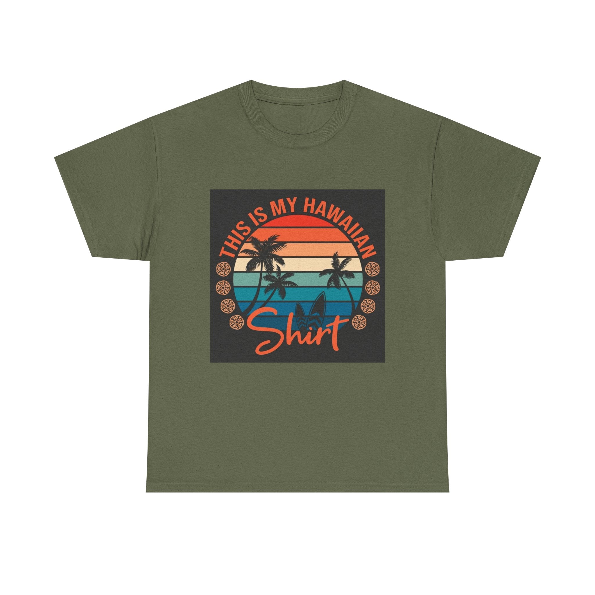 This Is My Hawaiian Shirt Tee — Vintage Sunset Palm Beach T-Shirt