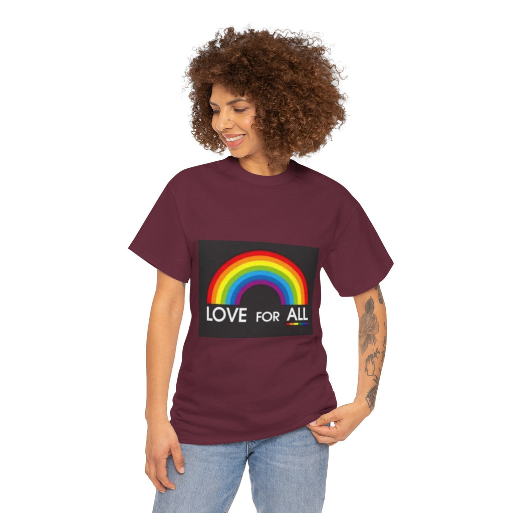 T-Shirt — 'Love For All' Rainbow Pride Tee