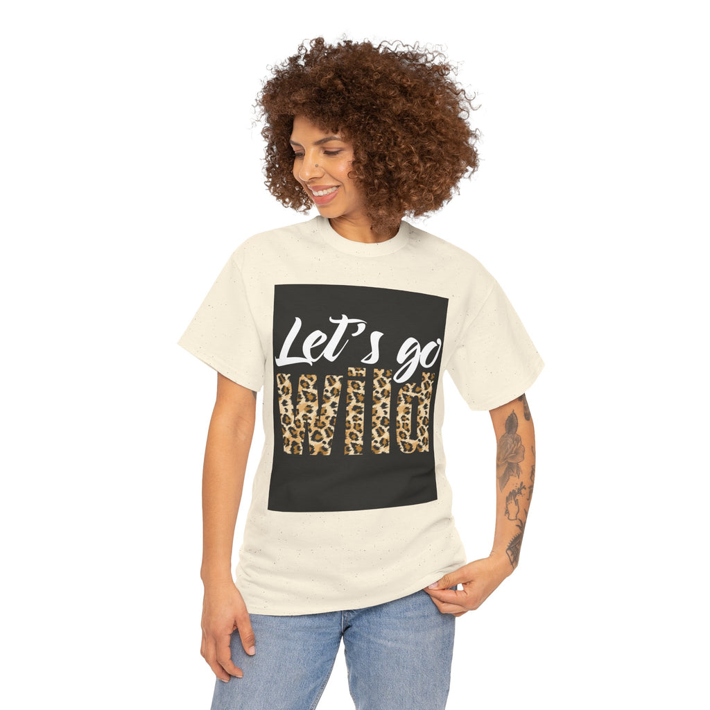 Let's Go Wild Leopard Graphic Tee