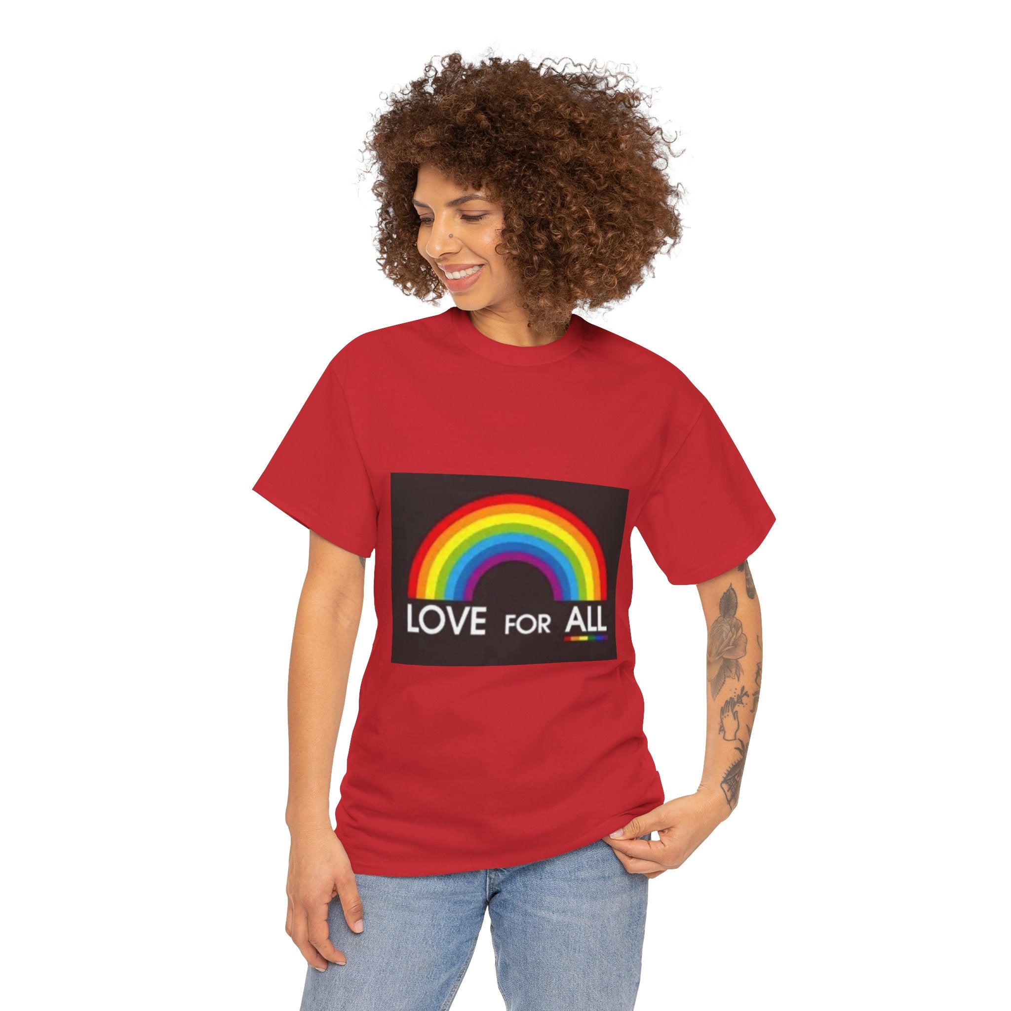 T-Shirt — 'Love For All' Rainbow Pride Tee