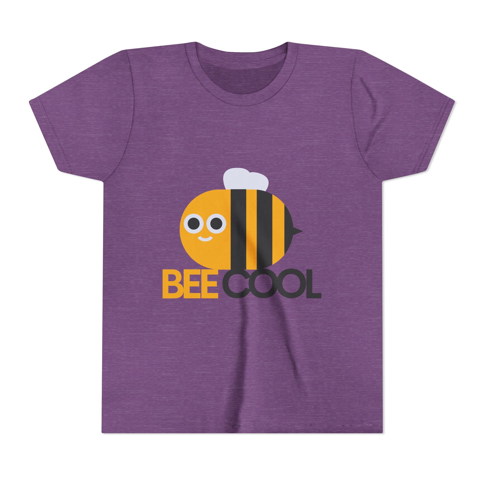 Bee Cool Kids Tee — Cute Bee Graphic Youth Short Sleeve Shirt
