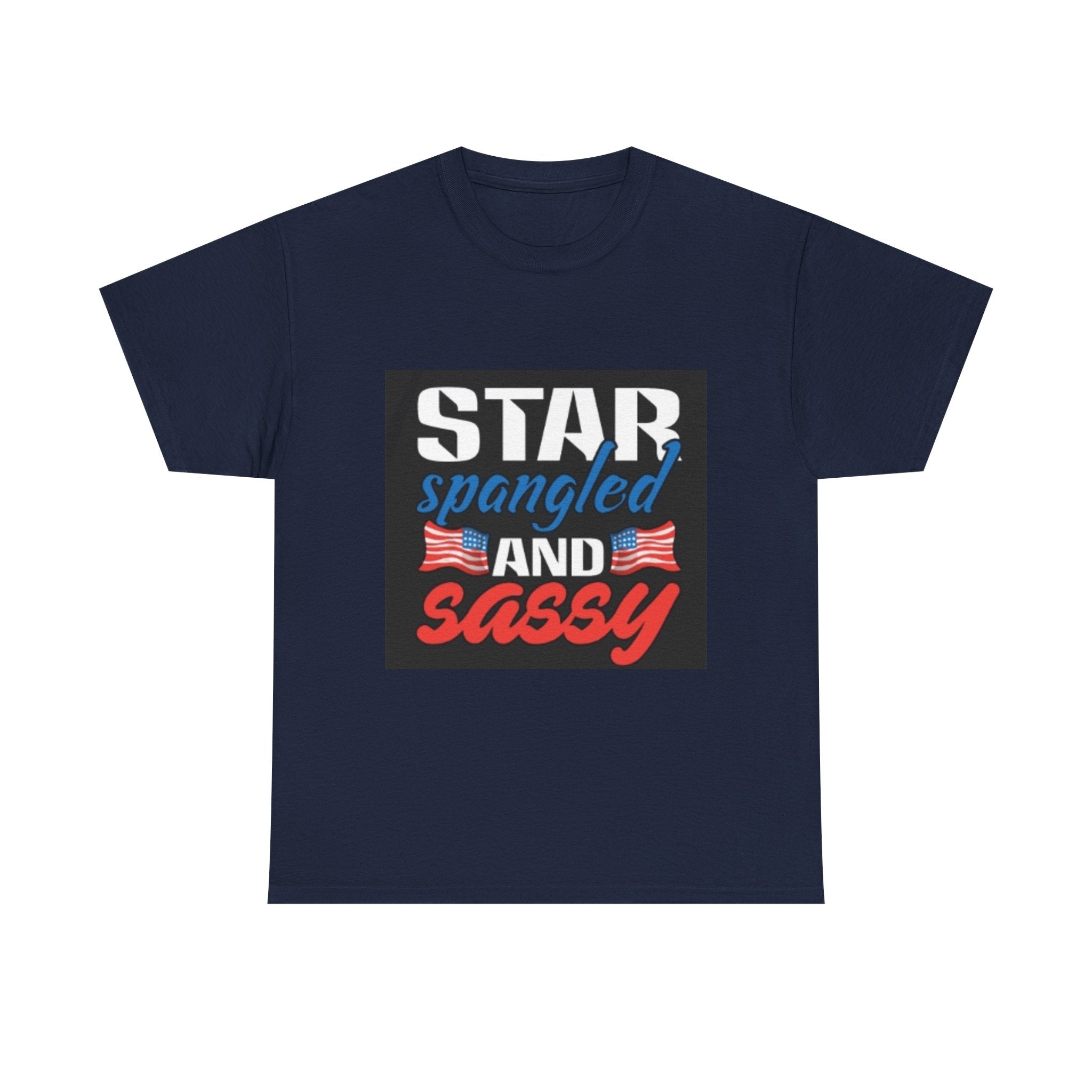 Star Spangled and Sassy Tee — Patriotic 4th of July Shirt with Flags