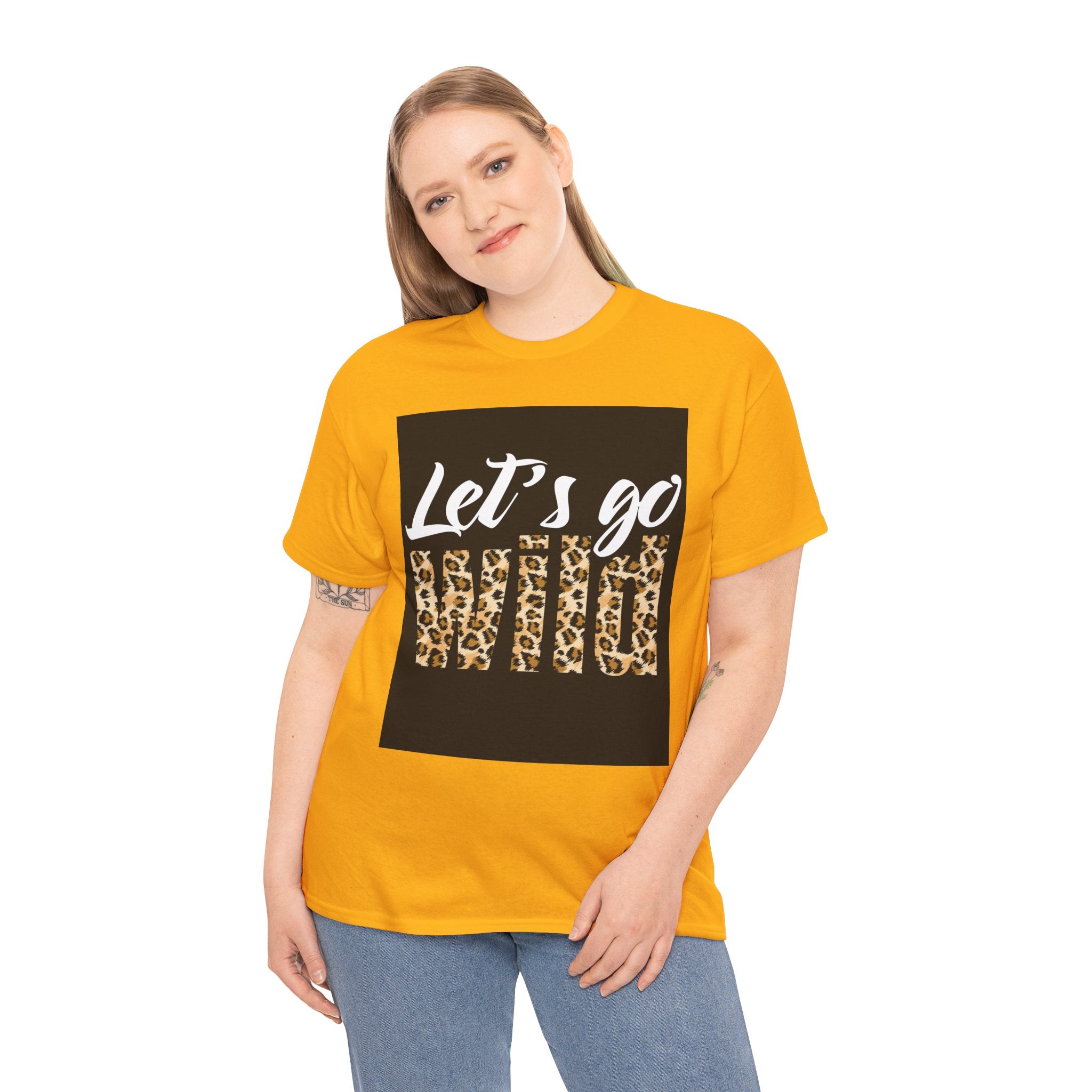 Let's Go Wild Leopard Graphic Tee