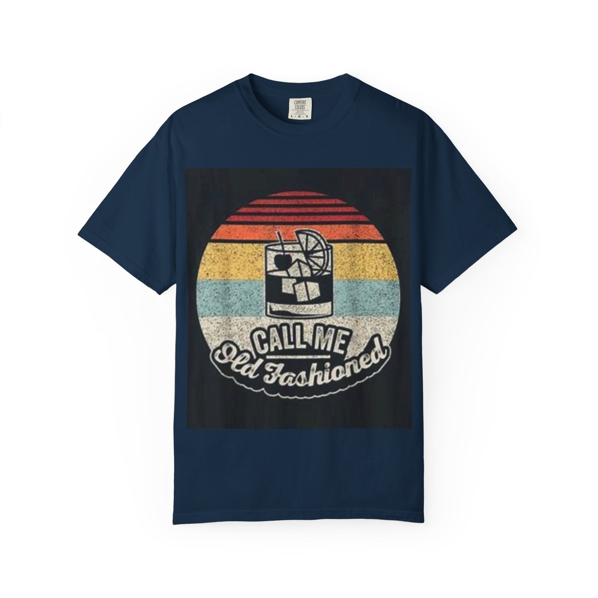 T-Shirt — "Call Me Old Fashioned" Retro Cocktail Graphic Tee