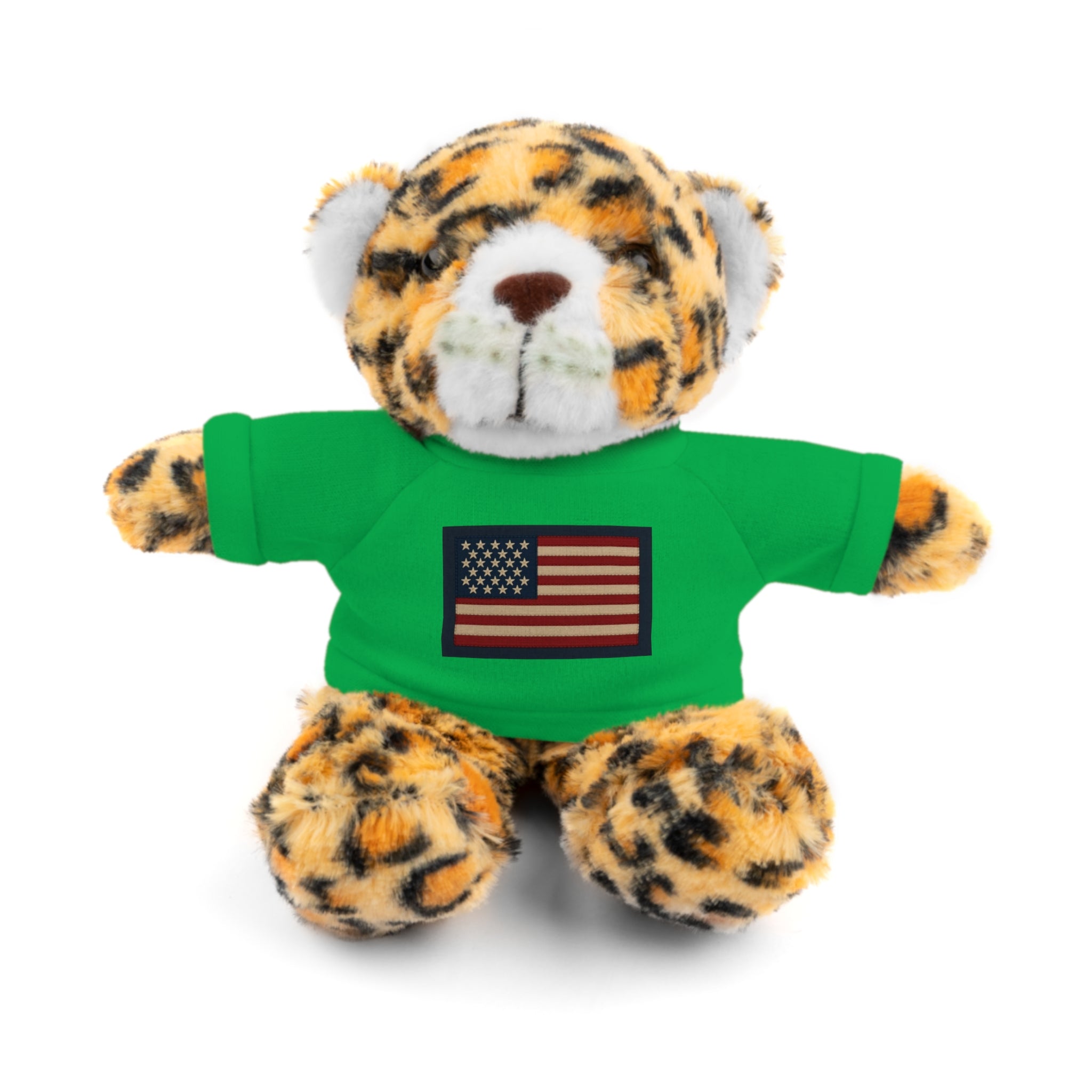 American Flag Teddy Bear with Tee — Patriotic Plush Gift