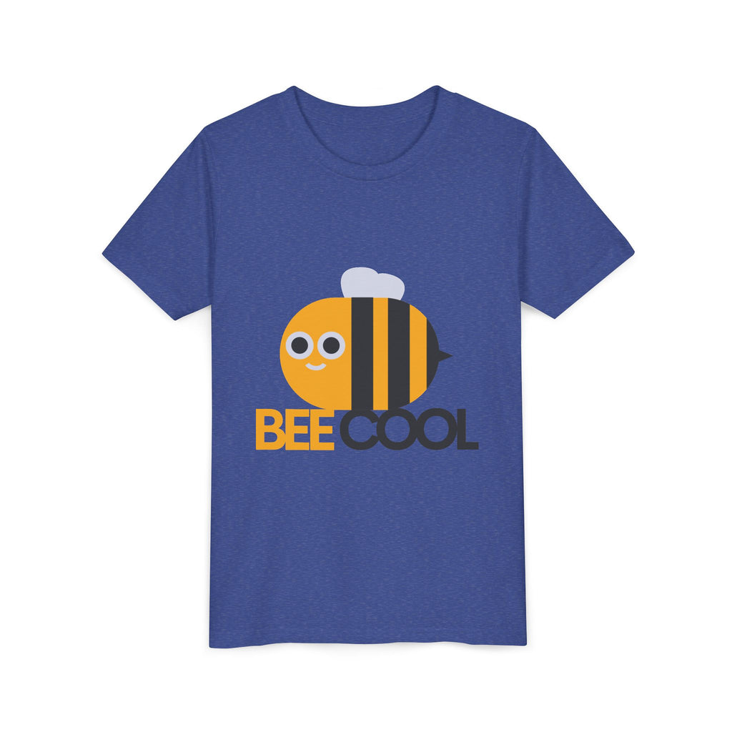 Bee Cool Kids Tee — Cute Bee Graphic Youth Short Sleeve Shirt
