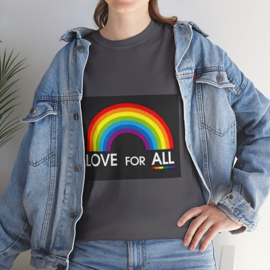 T-Shirt — 'Love For All' Rainbow Pride Tee