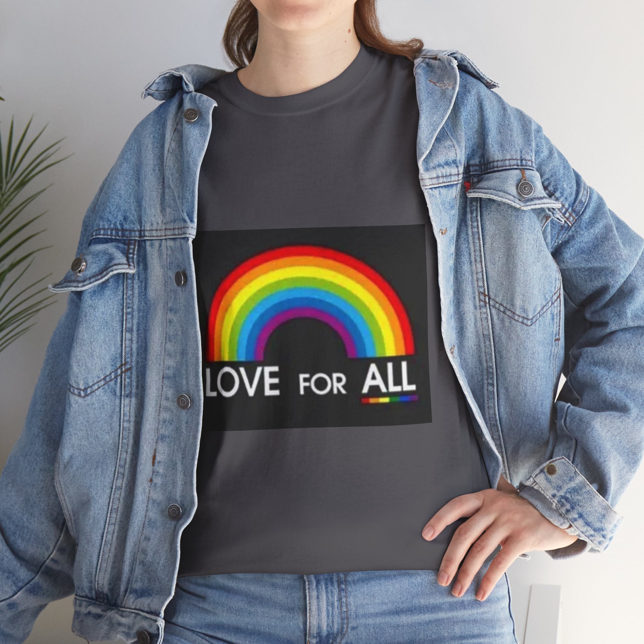 T-Shirt — 'Love For All' Rainbow Pride Tee