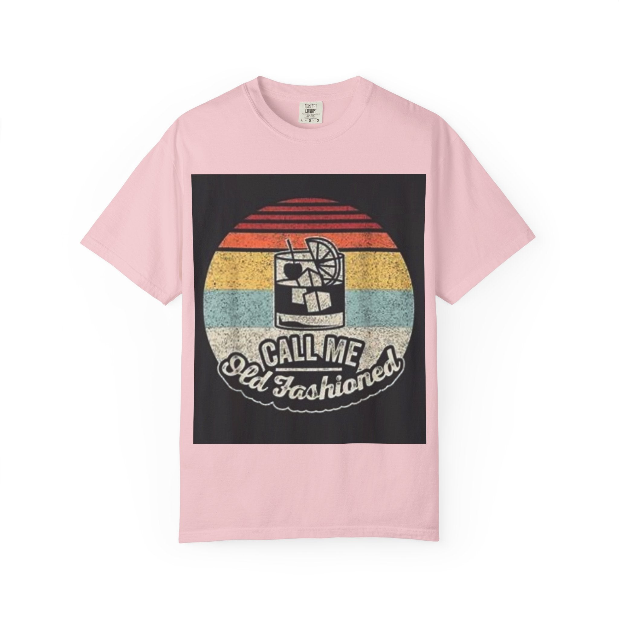 T-Shirt — "Call Me Old Fashioned" Retro Cocktail Graphic Tee