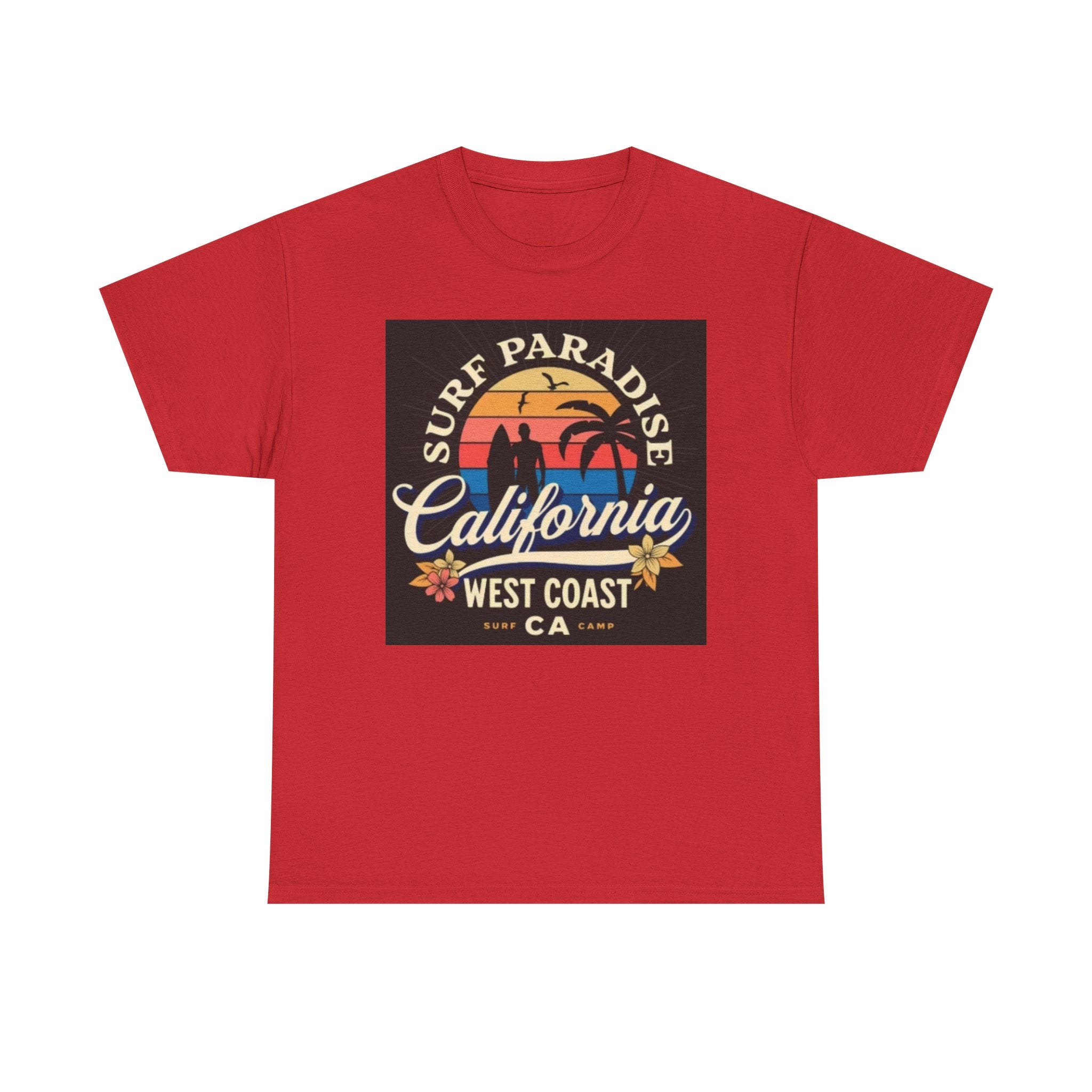 California Surf Paradise Tee — West Coast CA Vintage Sunset Graphic T-Shirt