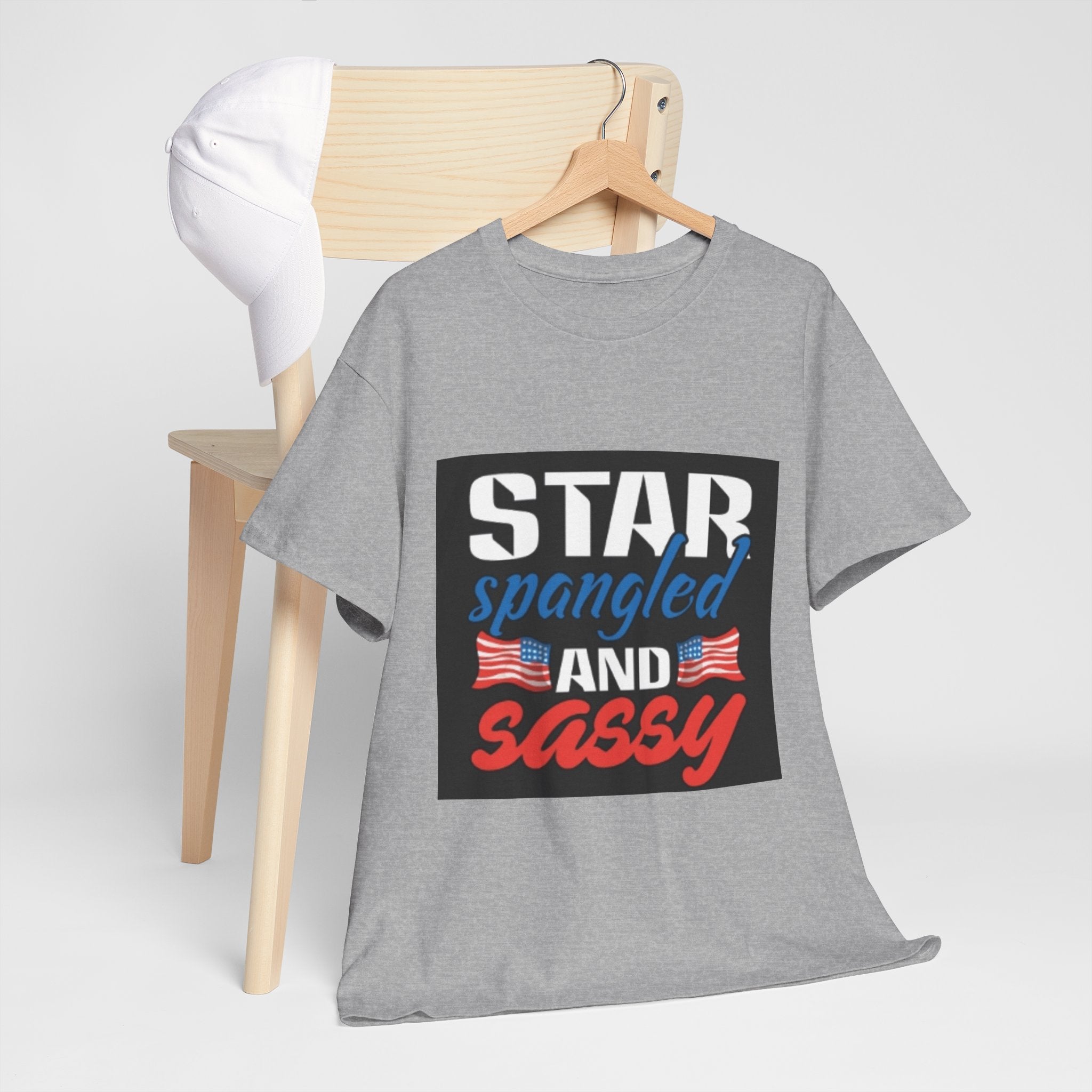 Star Spangled and Sassy Tee — Patriotic 4th of July Shirt with Flags