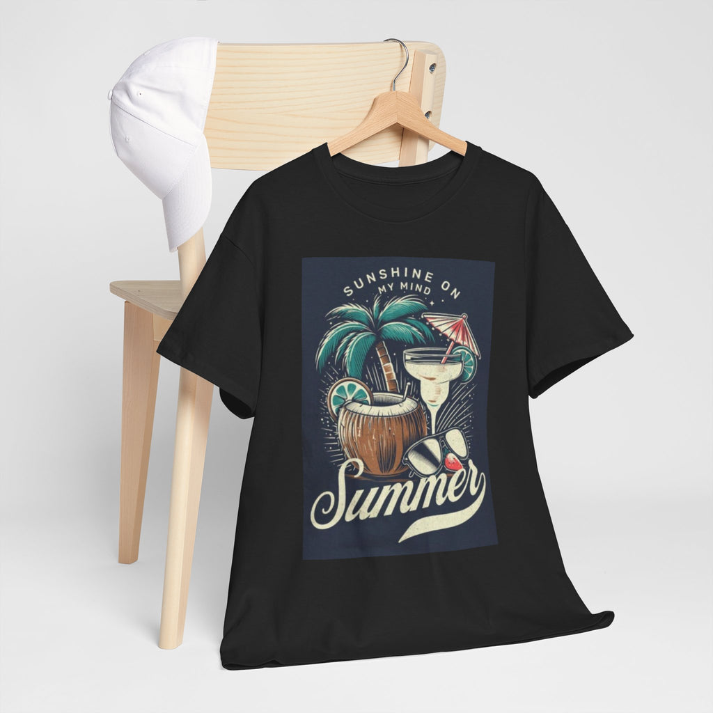 Summer Cocktail Tee — "Sunshine On My Mind" Tropical Beach T-Shirt